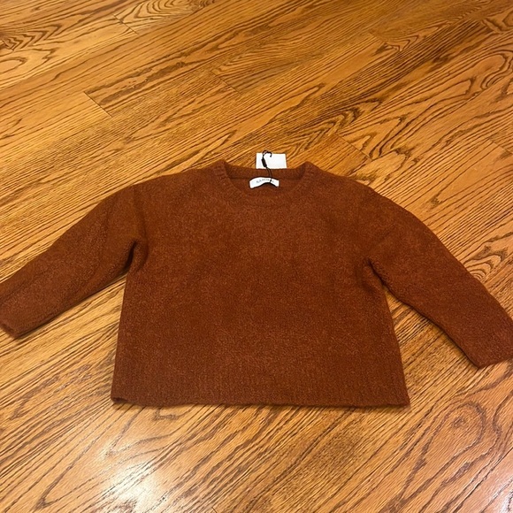 NWT NAADAM Woman’s Boucle Short Sleeve Crewneck Size XS - Picture 1 of 4